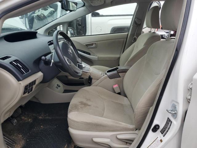 JTDKN3DUXC5396244 - 2012 TOYOTA PRIUS WHITE photo 7
