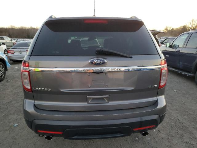 1FM5K8F85DGA65043 - 2013 FORD EXPLORER LIMITED GRAY photo 6