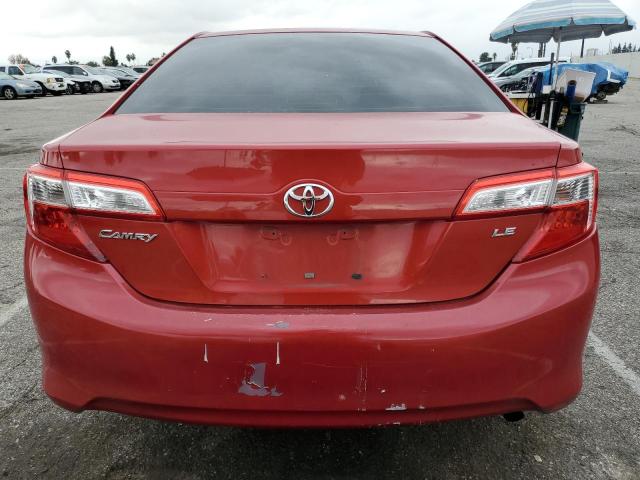 4T4BF1FK1CR199841 - 2012 TOYOTA CAMRY BASE RED photo 6