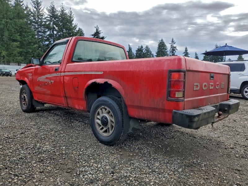 1B7FL26X5PS246719 - 1993 DODGE DAKOTA 红色 照片 2