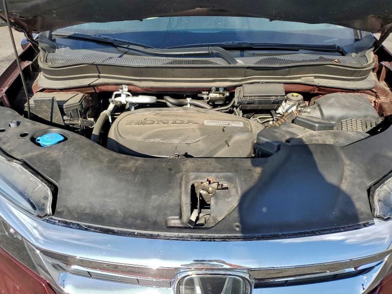 5FNYF5H50LB001086 - 2020 HONDA PILOT EXL RED photo 12