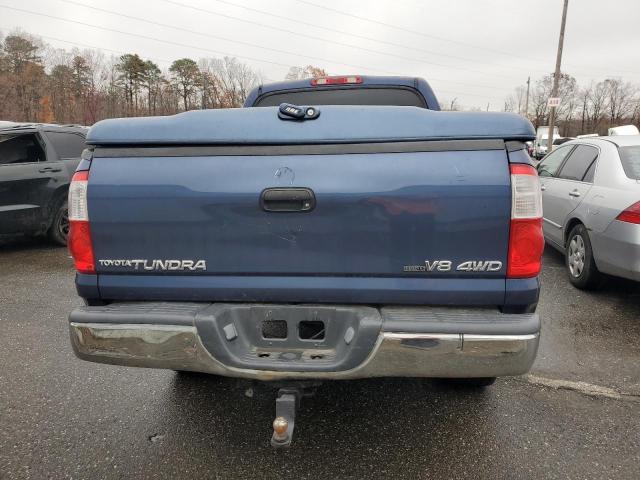 5TBDT44174S436164 - 2004 TOYOTA TUNDRA DOUBLE CAB SR5 BLUE photo 6