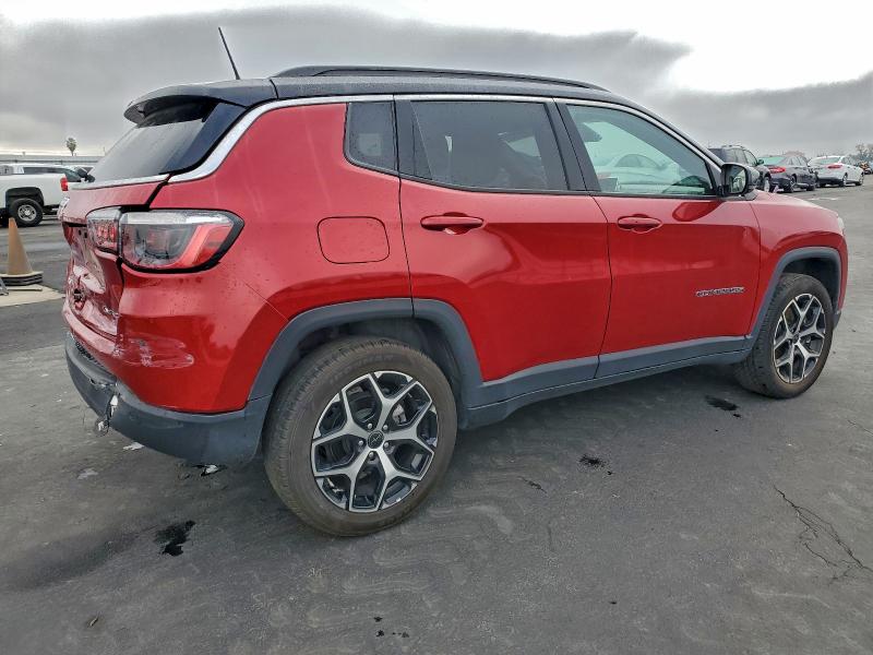 3C4NJDCN4ST525943 - 2025 JEEP COMPASS LIMITED RED photo 3