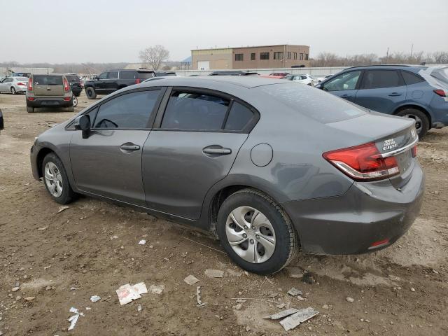 19XFB2F50DE034441 - 2013 HONDA CIVIC LX ნაცრისფერი ფოტო 2