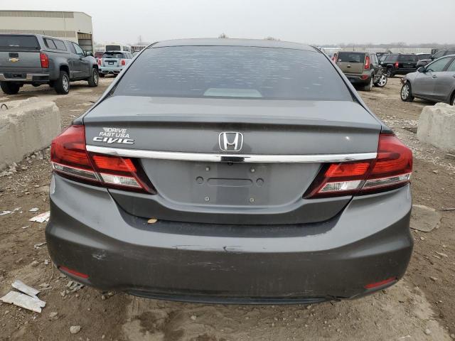 19XFB2F50DE034441 - 2013 HONDA CIVIC LX ნაცრისფერი ფოტო 6