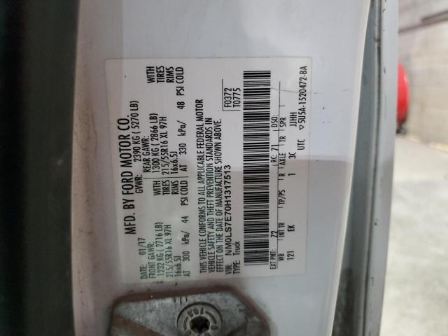 NM0LS7E70H1317513 - 2017 FORD TRANSIT CO XL Blanc photo 14