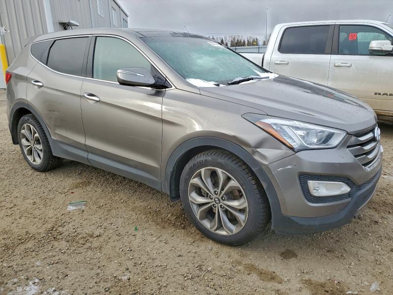 5XYZUDLA8DG075780 - 2013 HYUNDAI SANTA FE S SILVER photo 4