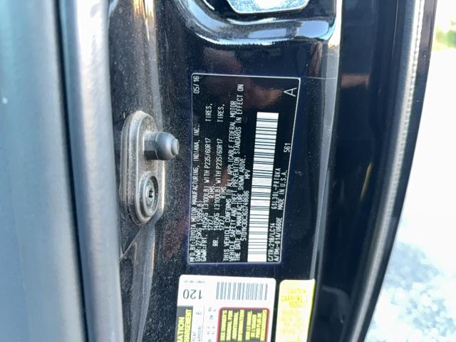 5TDYK3DC3GS748686 - 2016 TOYOTA SIENNA XLE BLACK photo 10