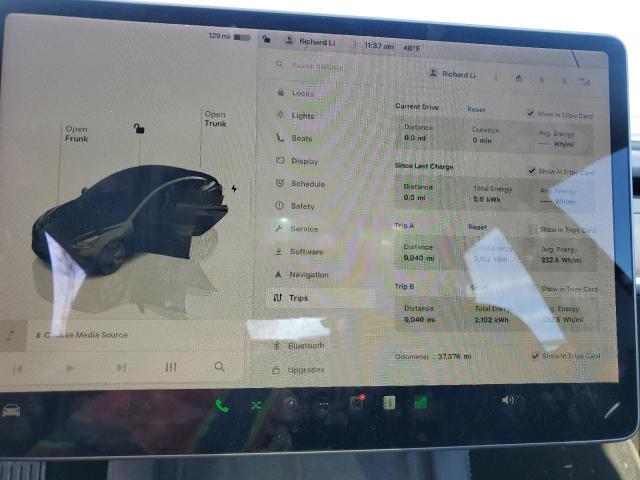 5YJ3E1EB3NF174152 - 2022 TESLA MODEL 3 შავი ფოტო 9
