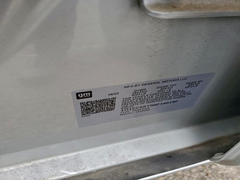 1G1ZC5ST0NF166180 - 2022 CHEVROLET MALIBU LS فضي صورة 12