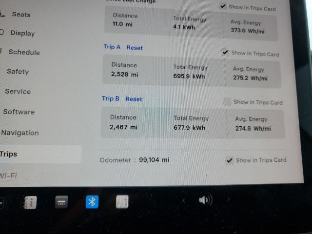 5YJ3E1EA3NF371636 - 2022 TESLA MODEL 3 WHITE photo 9