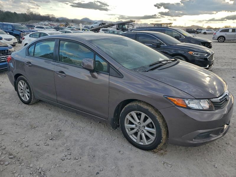JHMFB2F88CS002910 - 2012 HONDA CIVIC EX Сұр фото 4