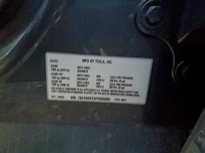 7SAYGDEE4PA086080 - 2023 TESLA MODEL Y Boz foto 13