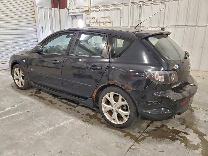 JM1BK343371758458 - 2007 MAZDA 3 HATCHBACK BLACK photo 2