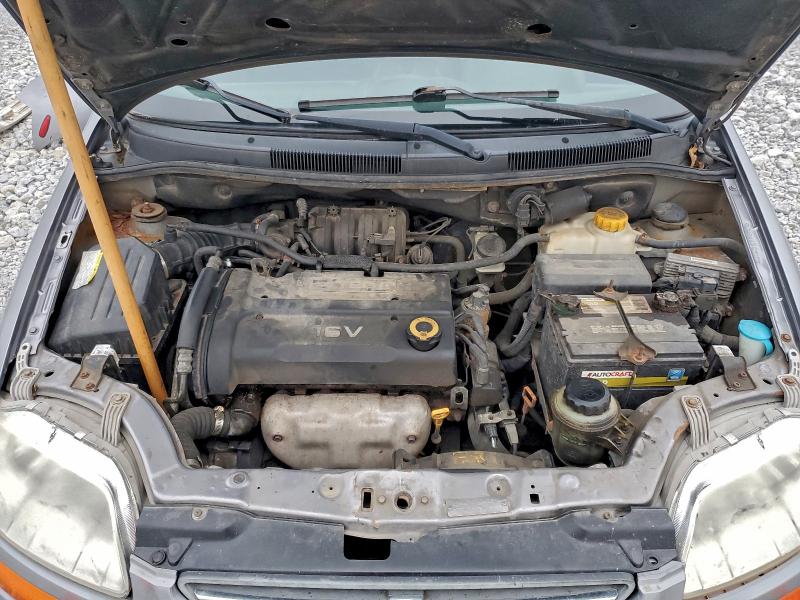 KL1TD66608B081363 - 2008 CHEVROLET AVEO BASE Gris foto 12