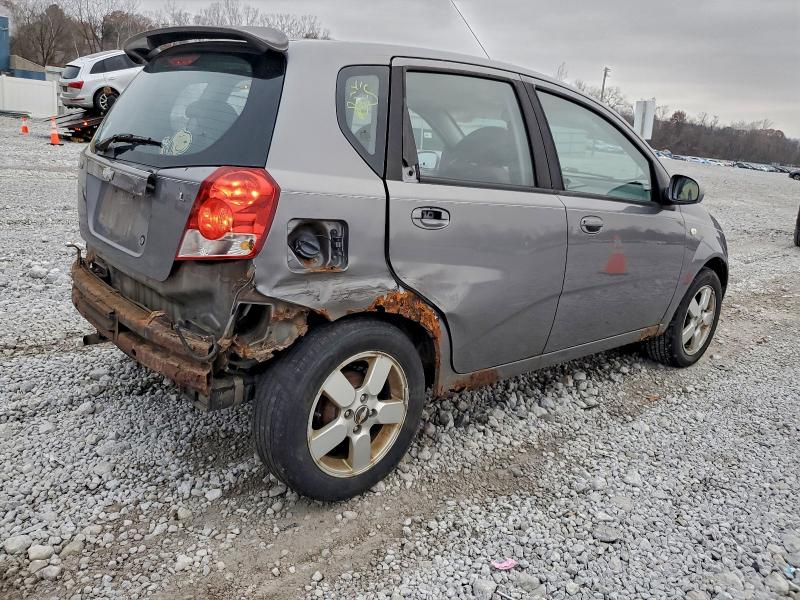 KL1TD66608B081363 - 2008 CHEVROLET AVEO BASE Gris foto 3