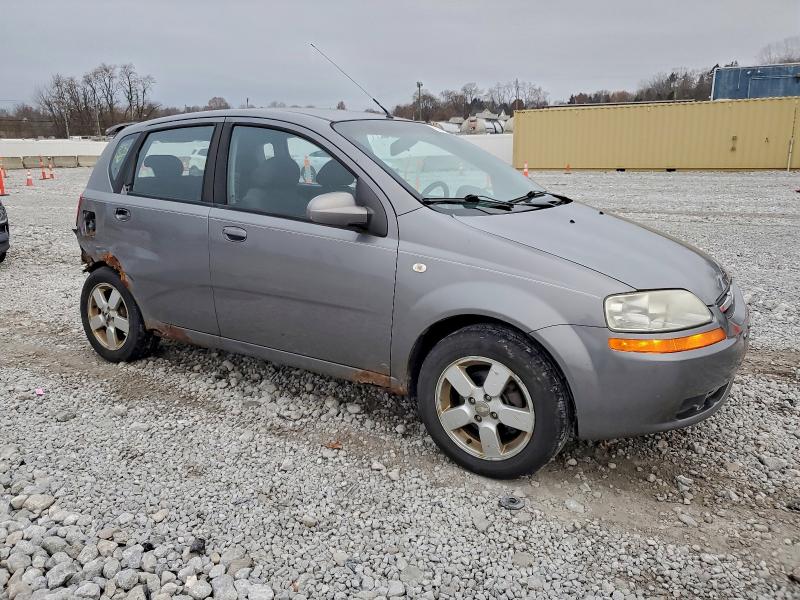 KL1TD66608B081363 - 2008 CHEVROLET AVEO BASE Gris foto 4