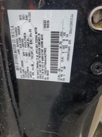 1FMZU77K64UA37902 - 2004 FORD EXPLORER S BLACK photo 12