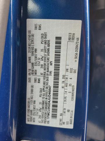 1FMCU9GD4JUD46847 - 2018 FORD ESCAPE SE Mavi foto 13