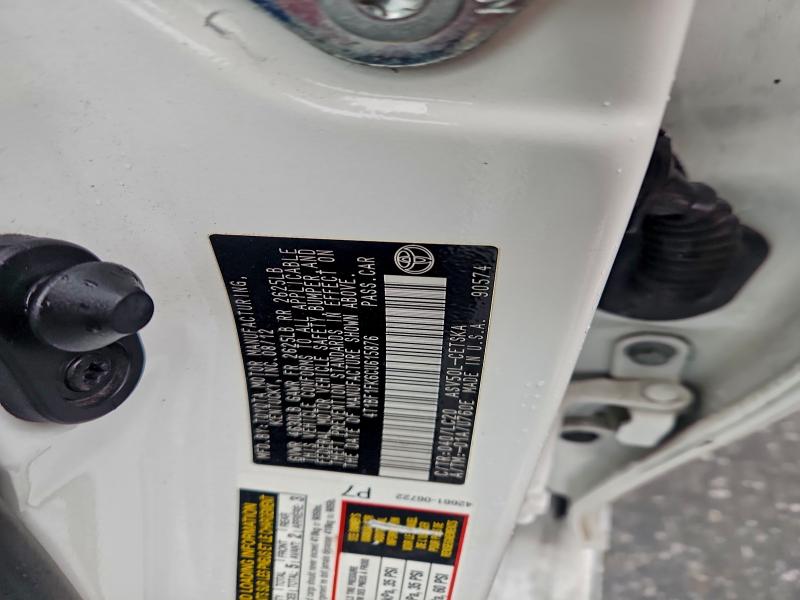 4T1BF1FK6CU615876 - 2012 TOYOTA CAMRY BASE WHITE photo 12