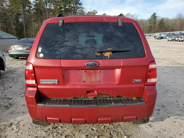 1FMCU9DG3AKD24042 - 2010 FORD ESCAPE XLT RED photo 6