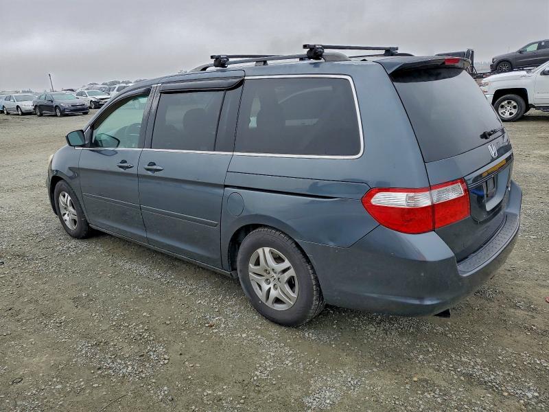 5FNRL38495B018738 - 2005 HONDA ODYSSEY EX BLUE photo 2