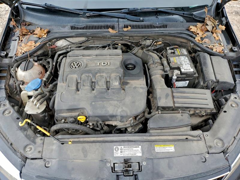 3VWLA7AJ8FM415127 - 2015 VOLKSWAGEN JETTA TDI BLACK photo 11