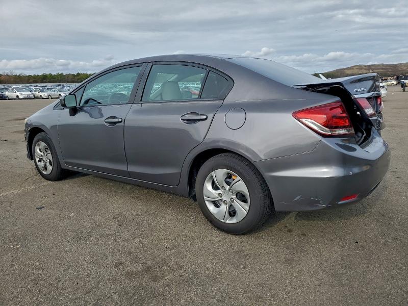19XFB2F50EE206856 - 2014 HONDA CIVIC LX GRAY photo 2
