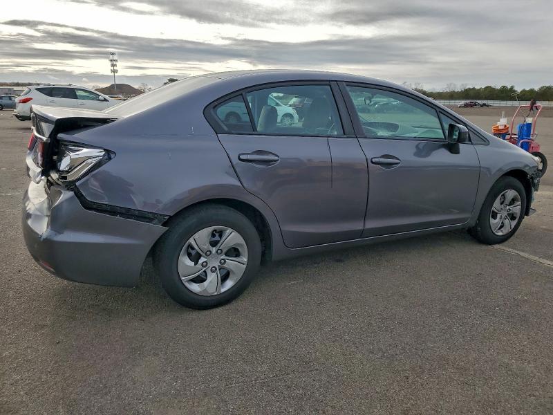 19XFB2F50EE206856 - 2014 HONDA CIVIC LX GRAY photo 3