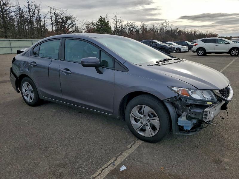 19XFB2F50EE206856 - 2014 HONDA CIVIC LX GRAY photo 4