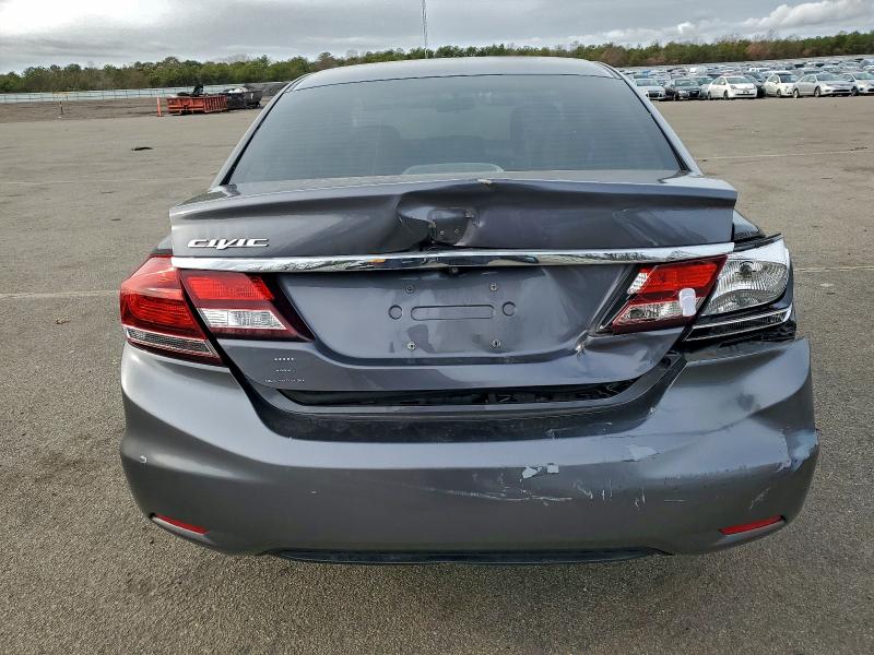 19XFB2F50EE206856 - 2014 HONDA CIVIC LX GRAY photo 6
