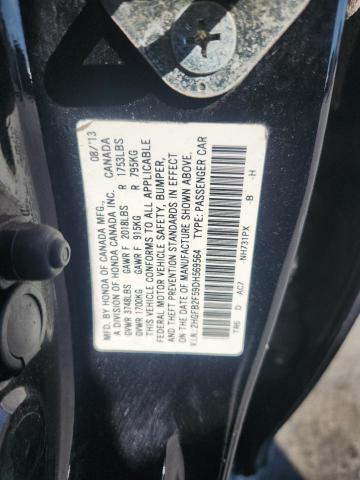 2HGFB2F59DH569564 - 2013 HONDA CIVIC LX BLACK photo 12