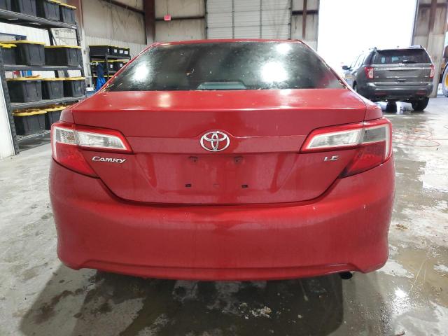 4T4BF1FK2DR280610 - 2013 TOYOTA CAMRY L RED photo 6