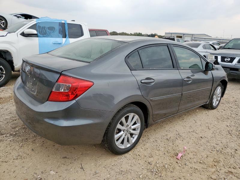 2HGFB2F80CH521136 - 2012 HONDA CIVIC EX GRAY photo 3