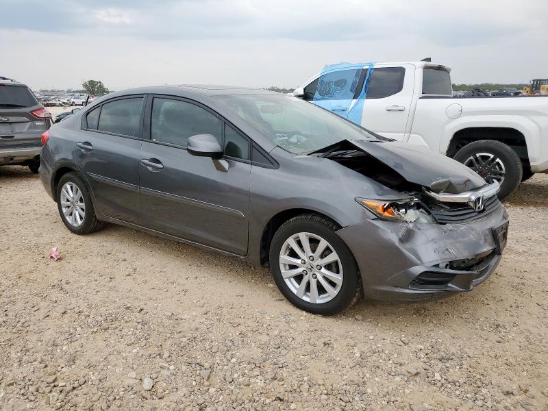 2HGFB2F80CH521136 - 2012 HONDA CIVIC EX GRAY photo 4