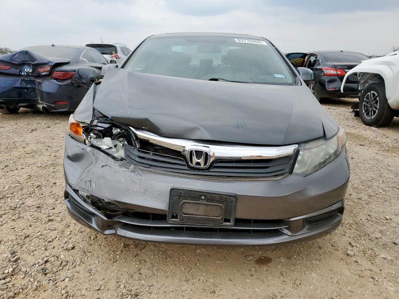 2HGFB2F80CH521136 - 2012 HONDA CIVIC EX GRAY photo 5