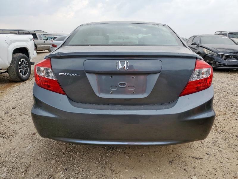 2HGFB2F80CH521136 - 2012 HONDA CIVIC EX GRAY photo 6