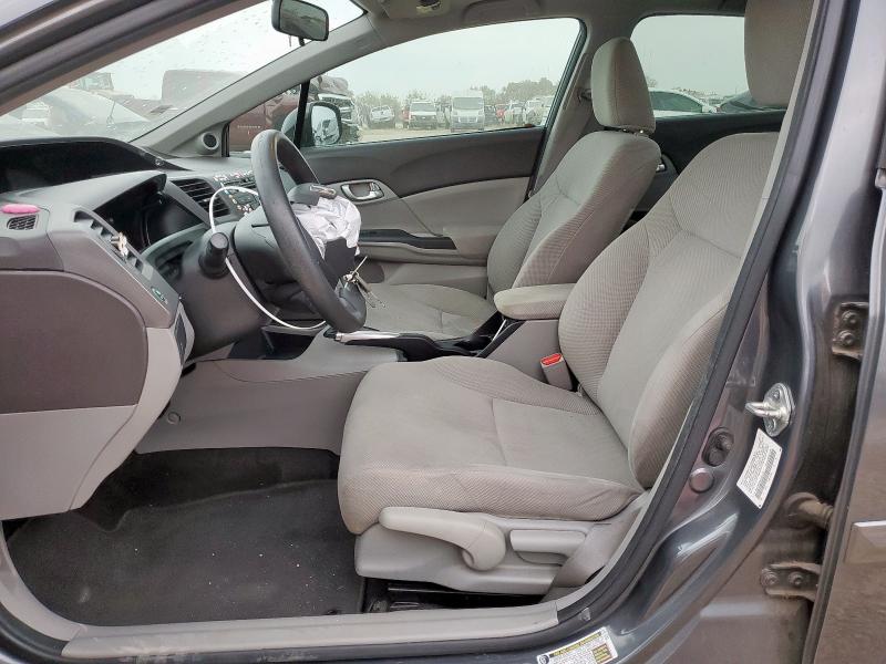 2HGFB2F80CH521136 - 2012 HONDA CIVIC EX GRAY photo 7