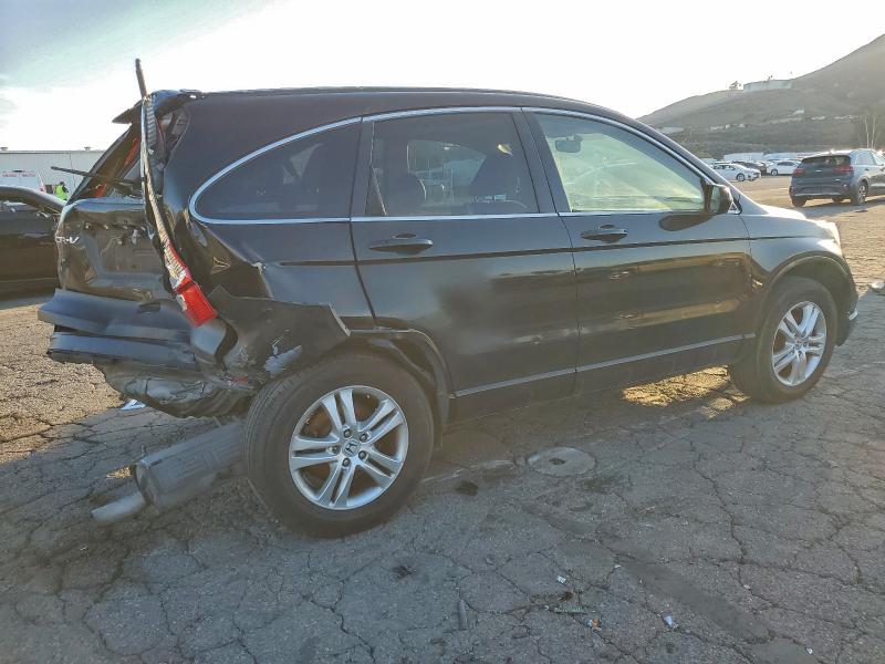 5J6RE3H72BL042354 - 2011 HONDA CR-V EXL BLACK photo 3
