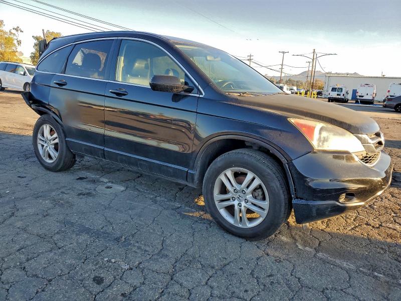 5J6RE3H72BL042354 - 2011 HONDA CR-V EXL BLACK photo 4