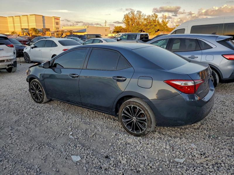 2T1BURHE8GC616725 - 2016 TOYOTA COROLLA L GRAY photo 2
