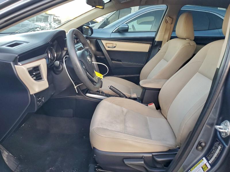 2T1BURHE8GC616725 - 2016 TOYOTA COROLLA L GRAY photo 7