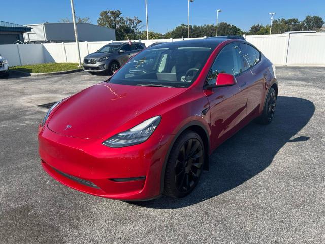 5YJYGDEE4MF118179 - 2021 TESLA MODEL Y 红色 照片 2