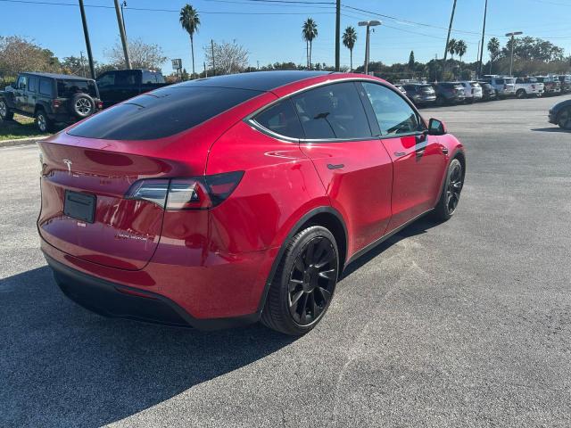 5YJYGDEE4MF118179 - 2021 TESLA MODEL Y 红色 照片 4