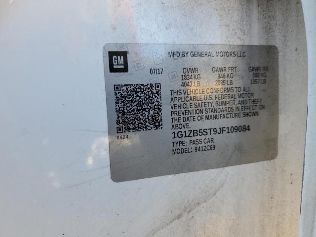 1G1ZB5ST9JF109084 - 2018 CHEVROLET MALIBU LS Blanc photo 12