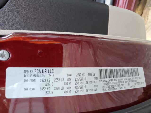 2C4RC1EG2HR832385 - 2017 CHRYSLER PACIFICA TOURING L PLUS BURGUNDY photo 13