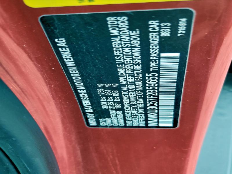 WMWXU3C57F2B59655 - 2015 MINI COOPER S RED photo 12