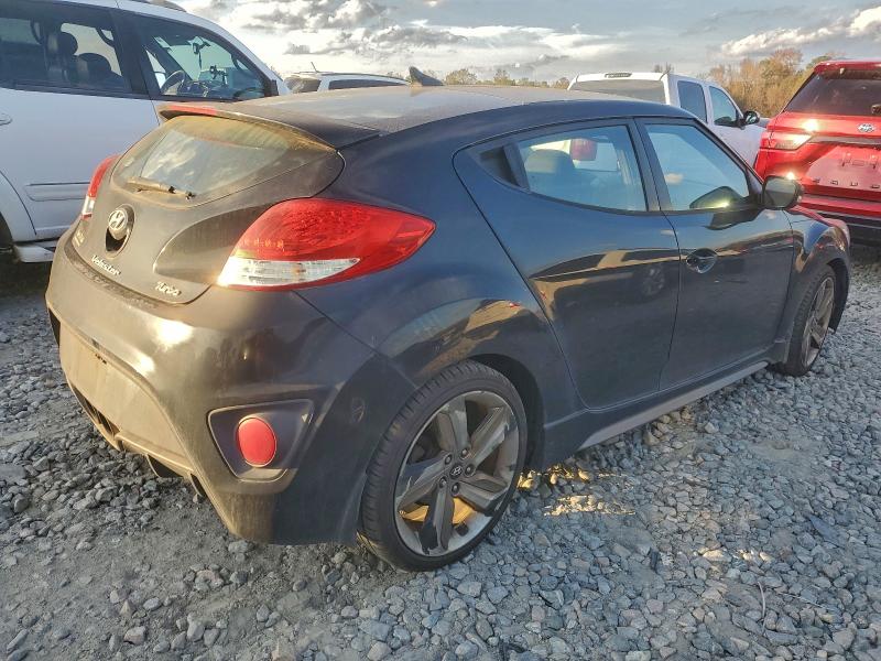 KMHTC6AE8FU217021 - 2015 HYUNDAI VELOSTER TURBO BLACK photo 3