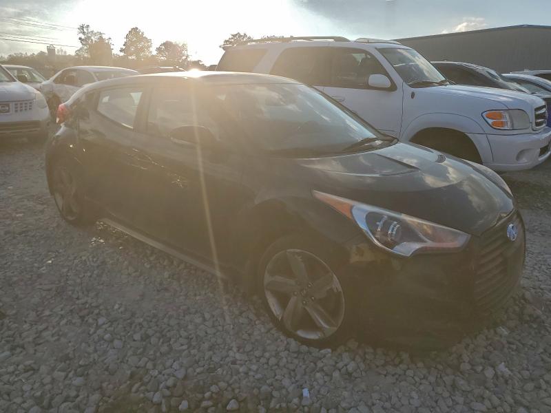 KMHTC6AE8FU217021 - 2015 HYUNDAI VELOSTER TURBO BLACK photo 4