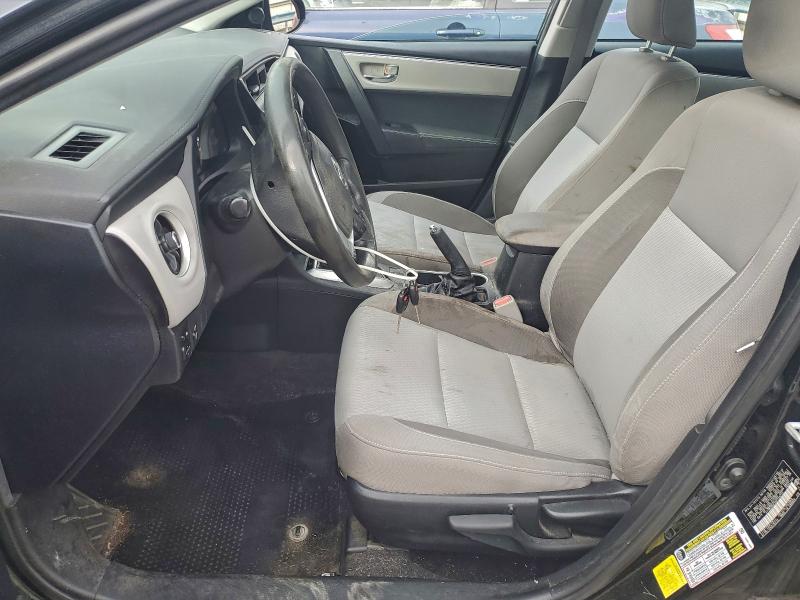 2T1BURHE4HC748723 - 2017 TOYOTA COROLLA L BLACK photo 7